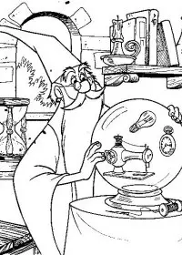 Fisă de colorat cu Merlin de colorat p12