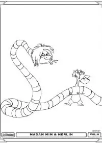 Fisă de colorat cu Merlin de colorat p13