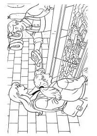 Fisă de colorat cu Meserii de colorat p05