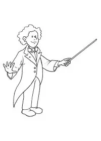 Fisă de colorat cu Meserii de colorat p08