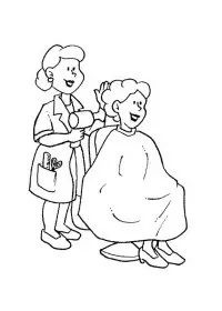 Fisă de colorat cu Meserii de colorat p09