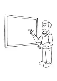 Fisă de colorat cu Meserii de colorat p18