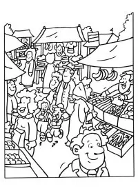 Fisă de colorat cu Meserii de colorat p20