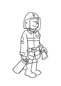 Fisă de colorat cu Meserii de colorat p27