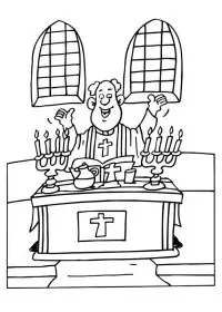 Fisă de colorat cu Meserii de colorat p28