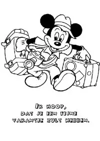 Fisă de colorat cu Mickey mouse de colorat p11