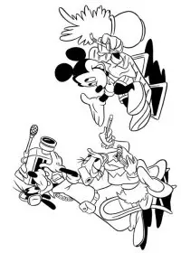 Fisă de colorat cu Mickey mouse de colorat p16