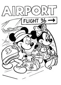 Fisă de colorat cu Mickey mouse de colorat p26