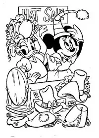 Fisă de colorat cu Mickey mouse de colorat p30