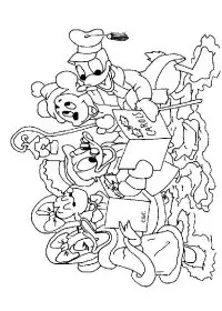 Fisă de colorat cu Mickey mouse de colorat p33