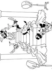 Fisă de colorat cu Mickey mouse de colorat p35