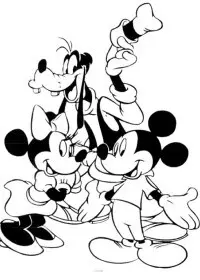 Fisă de colorat cu Mickey mouse de colorat p36