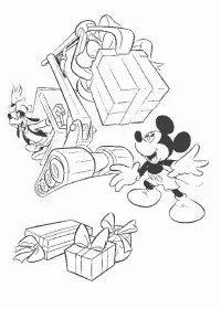 Fisă de colorat cu Mickey mouse de colorat p37