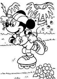 Fisă de colorat cu Mickey mouse de colorat p39