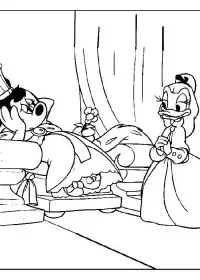 Fisă de colorat cu Mickey mouse de colorat p49