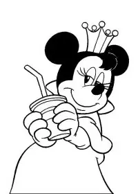 Fisă de colorat cu Mickey mouse de colorat p52