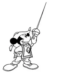 Fisă de colorat cu Mickey mouse de colorat p54