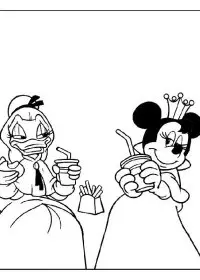 Fisă de colorat cu Mickey mouse de colorat p56