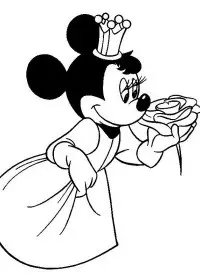 Fisă de colorat cu Mickey mouse de colorat p57