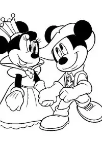 Fisă de colorat cu Mickey mouse de colorat p59