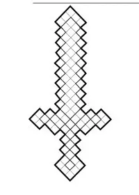 Fisă de colorat cu Minecraft p15