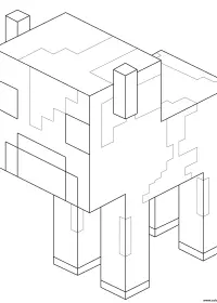 Fisă de colorat cu Minecraft p54