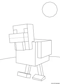 Fisă de colorat cu Minecraft p57