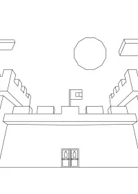 Fisă de colorat cu Minecraft p62