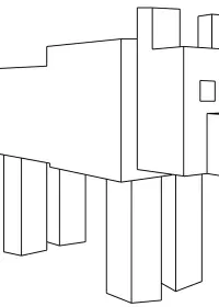 Fisă de colorat cu Minecraft p68