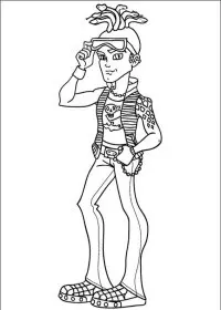 Fisă de colorat cu Monster high de colorat p03