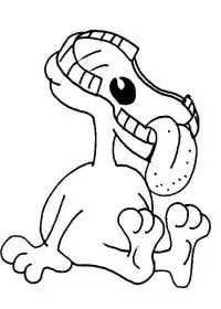 Fisă de colorat cu Monstruleti de colorat p02