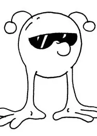 Fisă de colorat cu Monstruleti de colorat p05