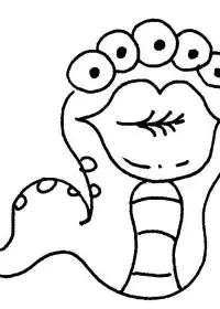 Fisă de colorat cu Monstruleti de colorat p07