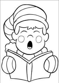 Fisă de colorat cu Mos craciun de colorat p11