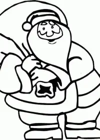 Fisă de colorat cu Mos craciun de colorat p15