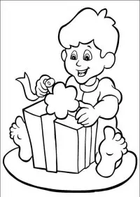 Fisă de colorat cu Mos craciun de colorat p44