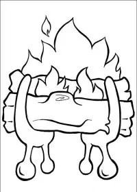 Fisă de colorat cu Mos craciun de colorat p48