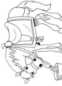 Fisă de colorat cu Mos nicolae de colorat p07