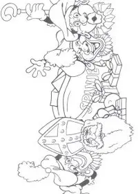 Fisă de colorat cu Mos nicolae de colorat p14