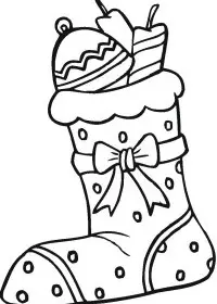 Fisă de colorat cu Mos nicolae de colorat p54