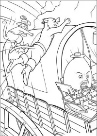 Fisă de colorat cu Motanul incaltat de colorat p23