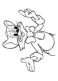 Motanul Leopold de colorat