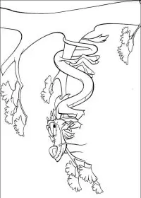 Fisă de colorat cu Mulan de colorat p20