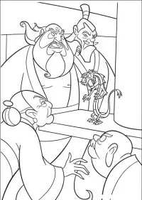 Fisă de colorat cu Mulan de colorat p33