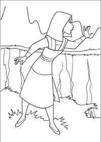 Fisă de colorat cu Mulan de colorat p56