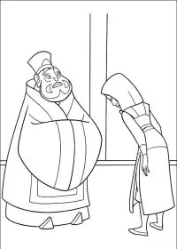 Fisă de colorat cu Mulan de colorat p58