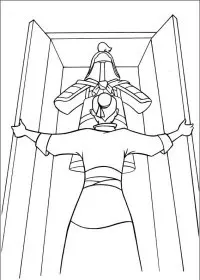 Fisă de colorat cu Mulan de colorat p70