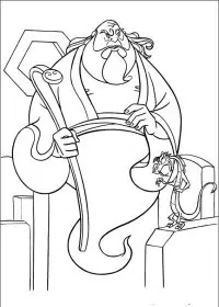 Fisă de colorat cu Mulan de colorat p71