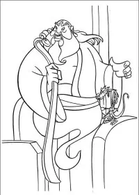 Fisă de colorat cu Mulan de colorat p72