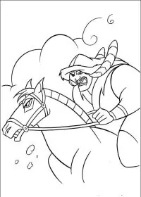 Fisă de colorat cu Mulan de colorat p81